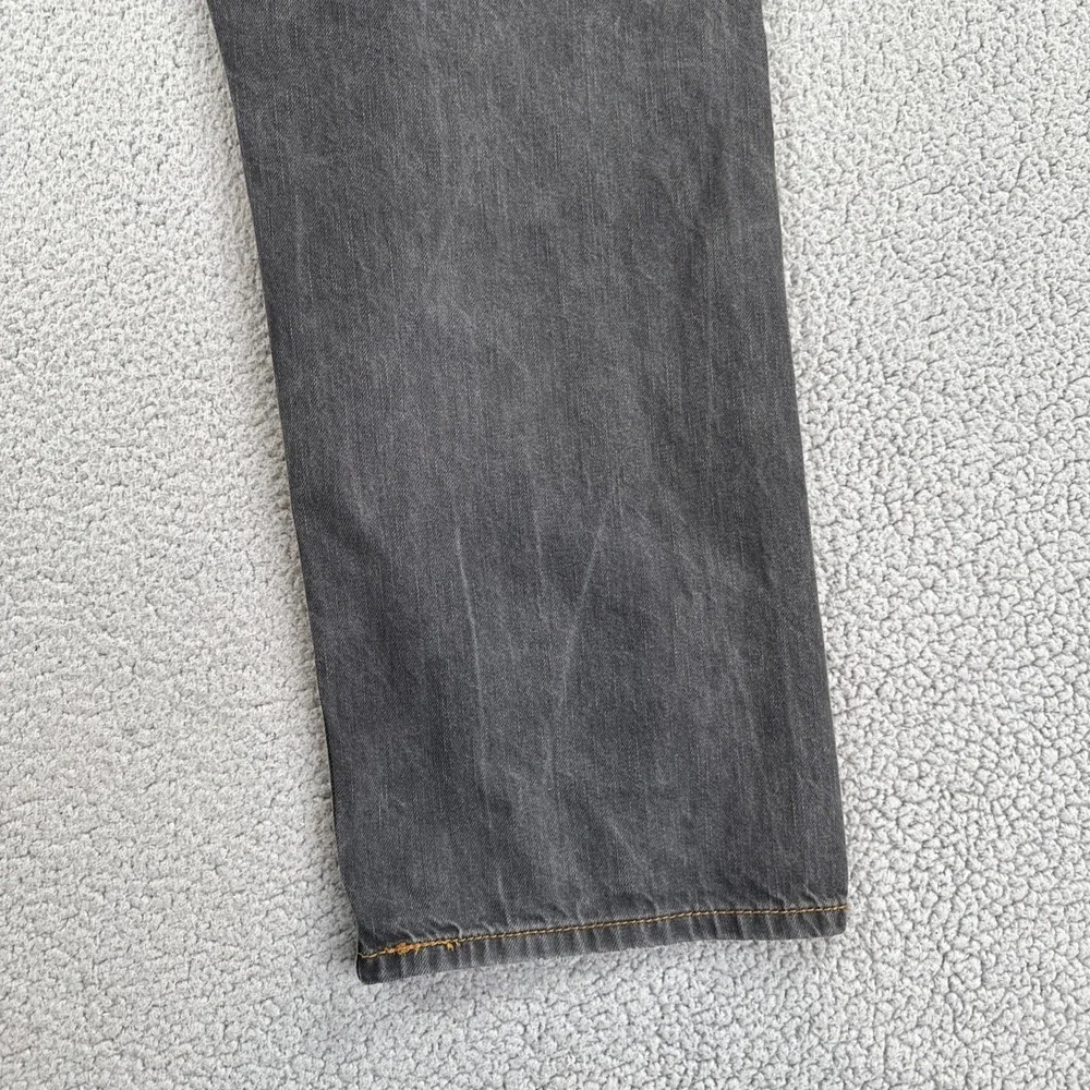 Levi's 569 Loose Fit Straight Leg Jeans Men 42x32 Grey Flap Pocket Work Preppy